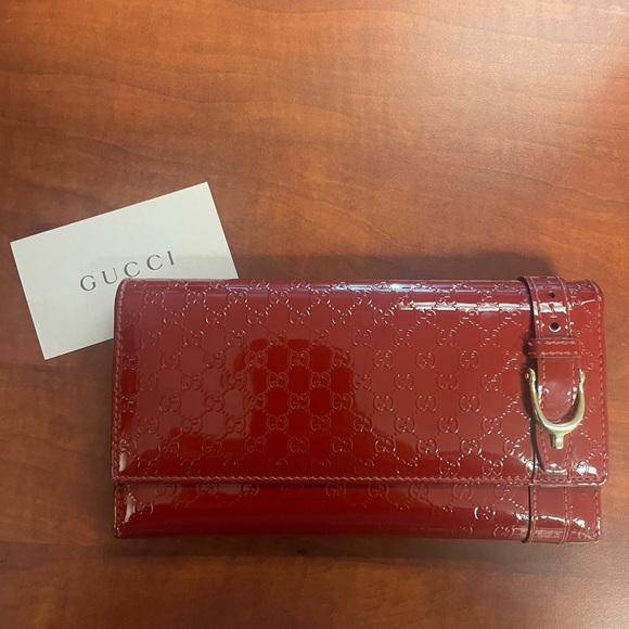 Gucci Micro Guccissima Long Patent Leather Wallet - Picture 12 of 13